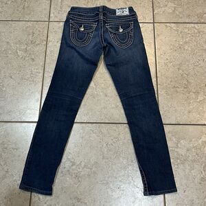 True Religion Women's World Tour Skinny Jeans Blue RN 112790 CA 30427 Sz 27 x 29